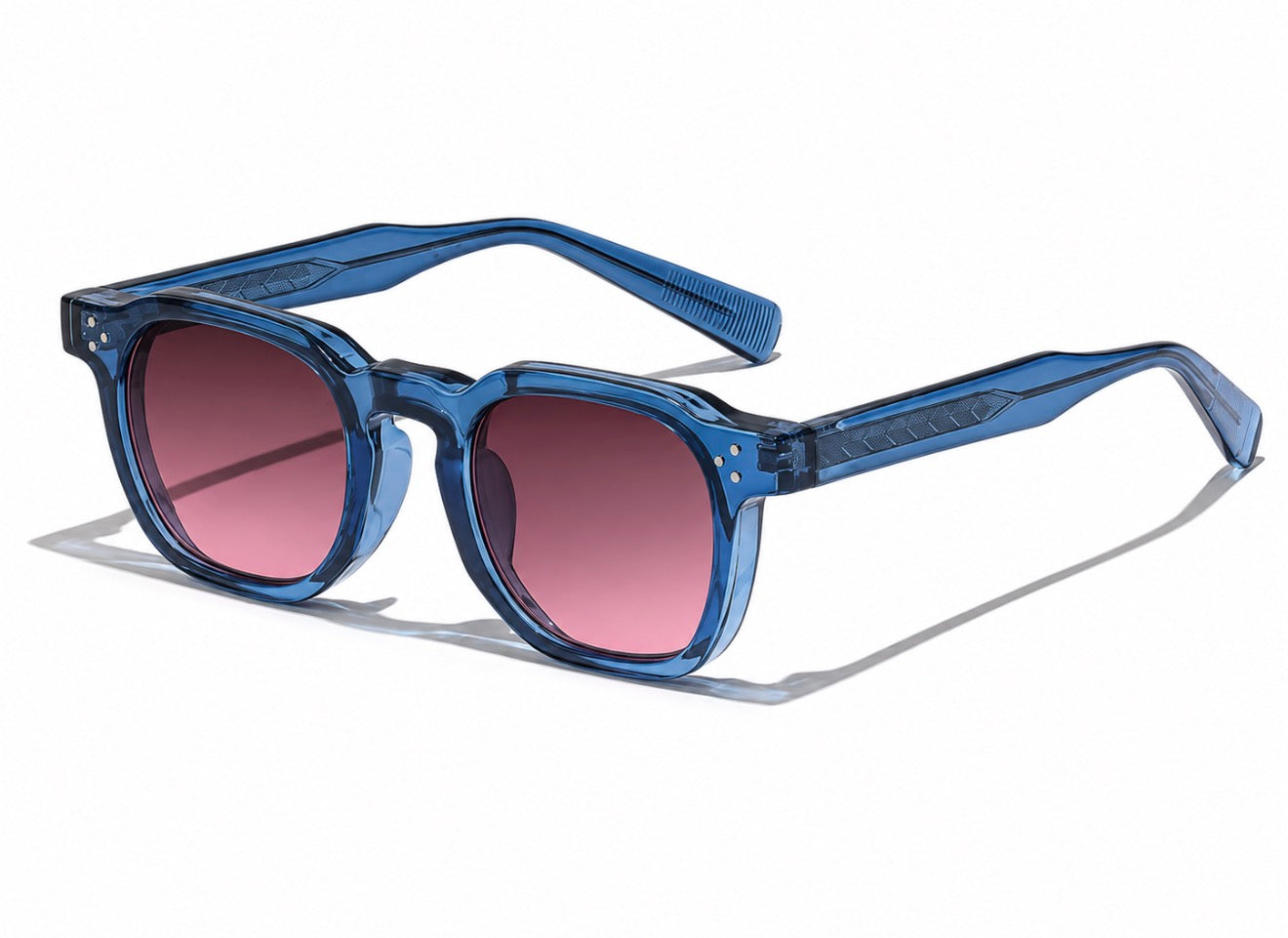 SITO Lumière — Wayfarer Bleu Océan / Verres Dégradé Rose