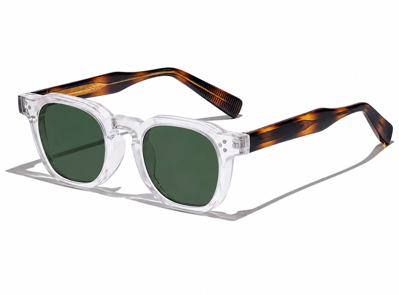 SITO Lumière — Wayfarer Crystal / Branches Écailles / Verres Verts